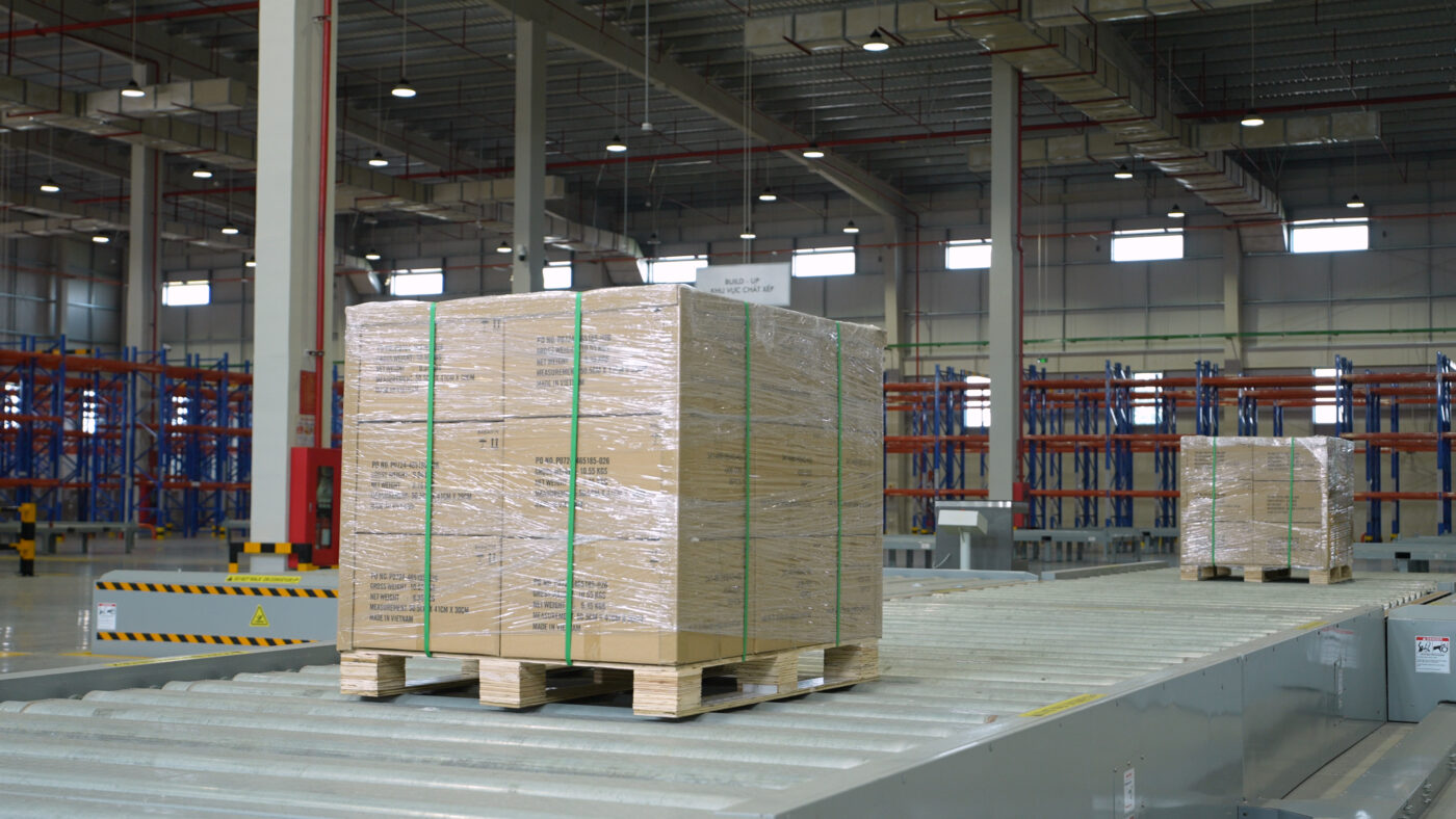 Cargo handling operations inside the Off-Airport Cargo Terminal (OACT)